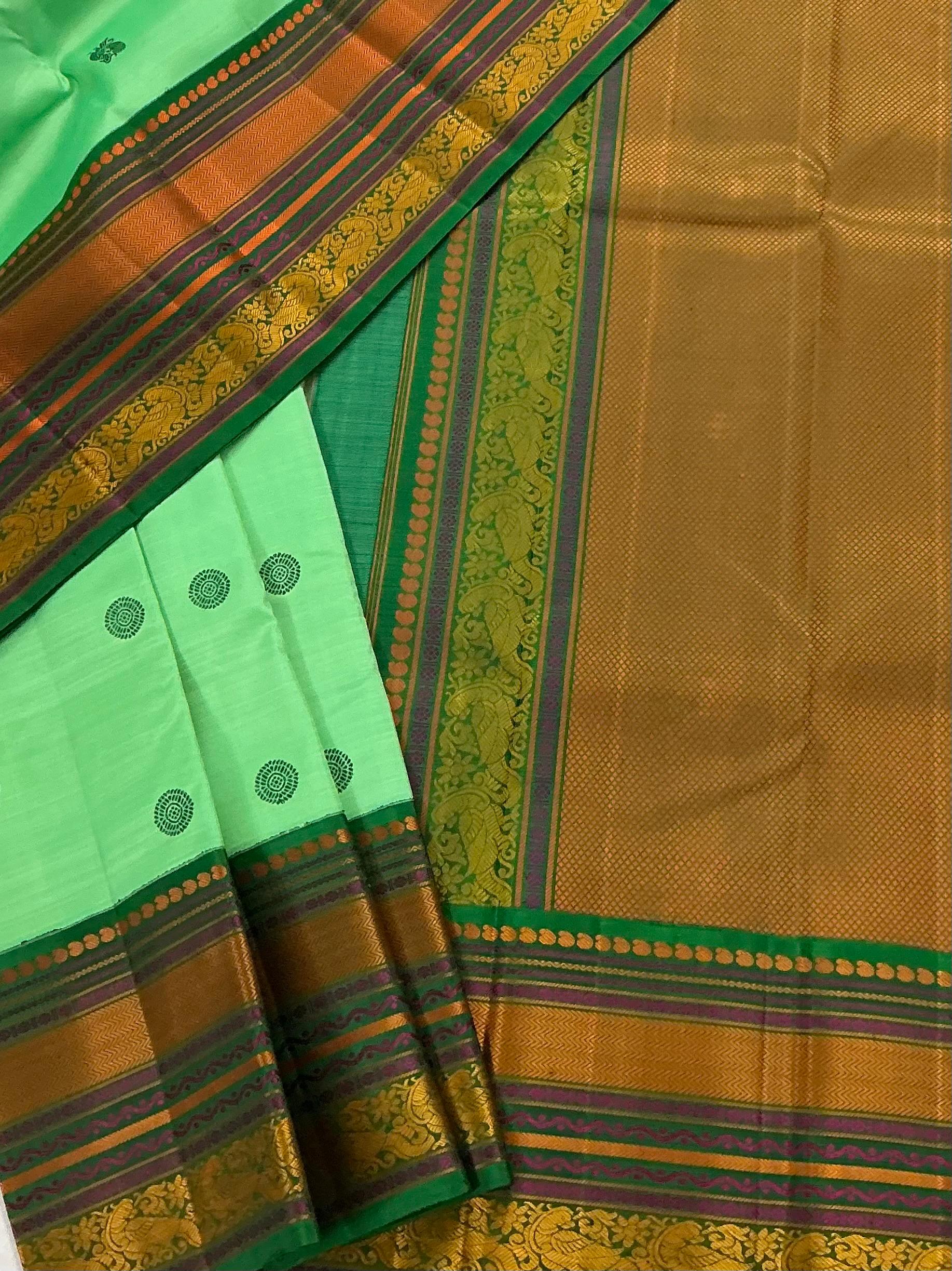 No Zari  Kanjivaram Silk : KORVAI
