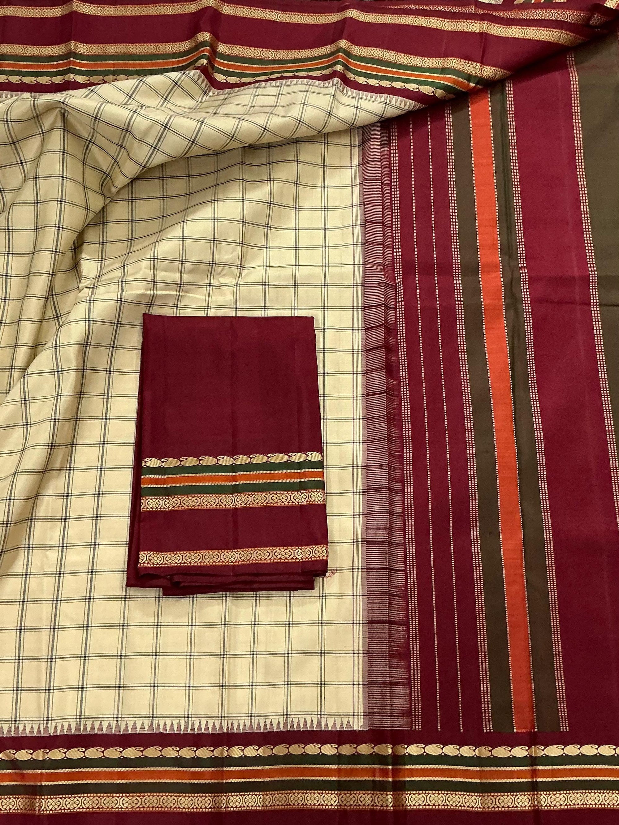 No Zari  Kanjivaram Silk : KORVAI