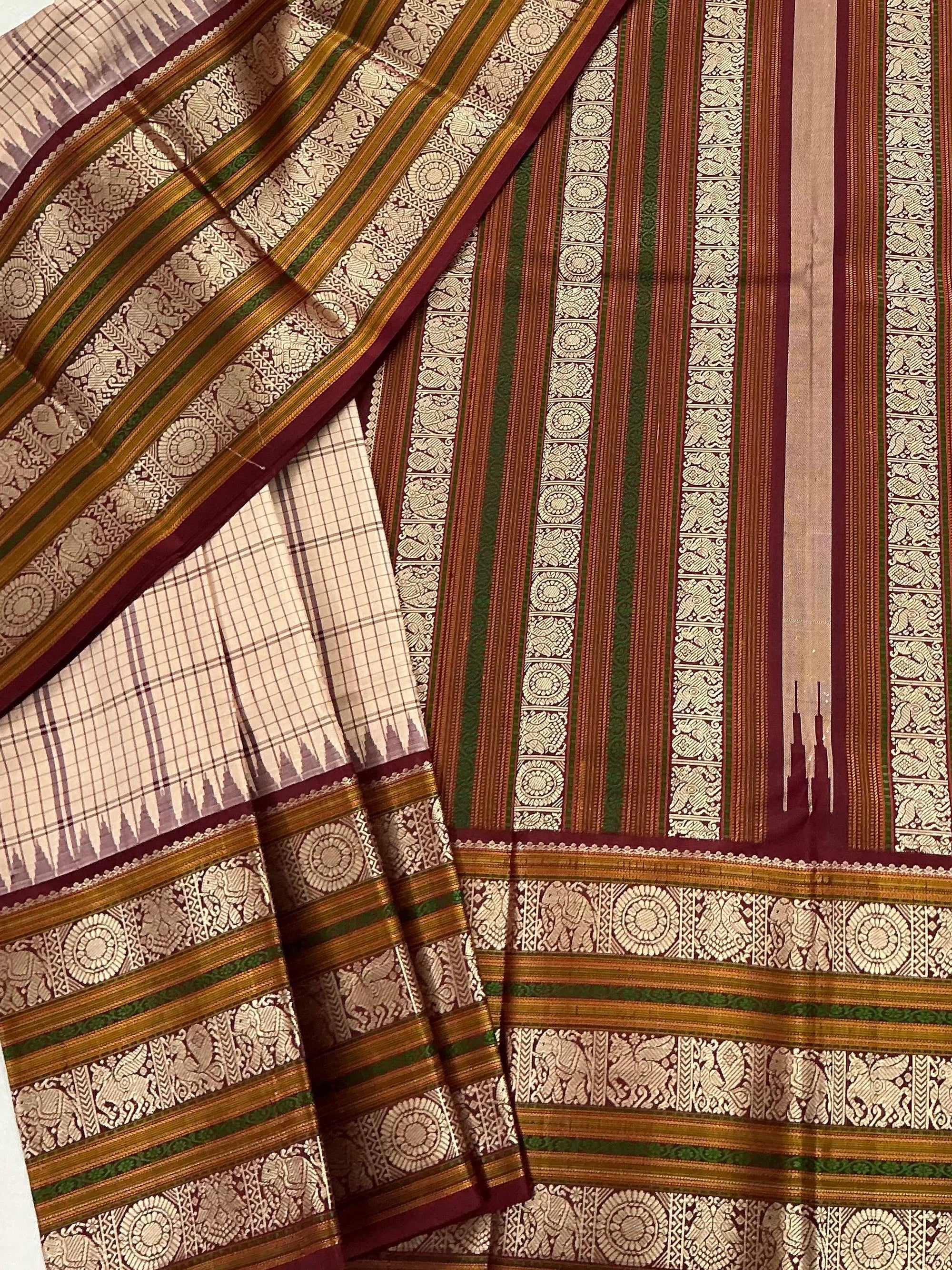 No Zari  Kanjivaram Silk : KORVAI