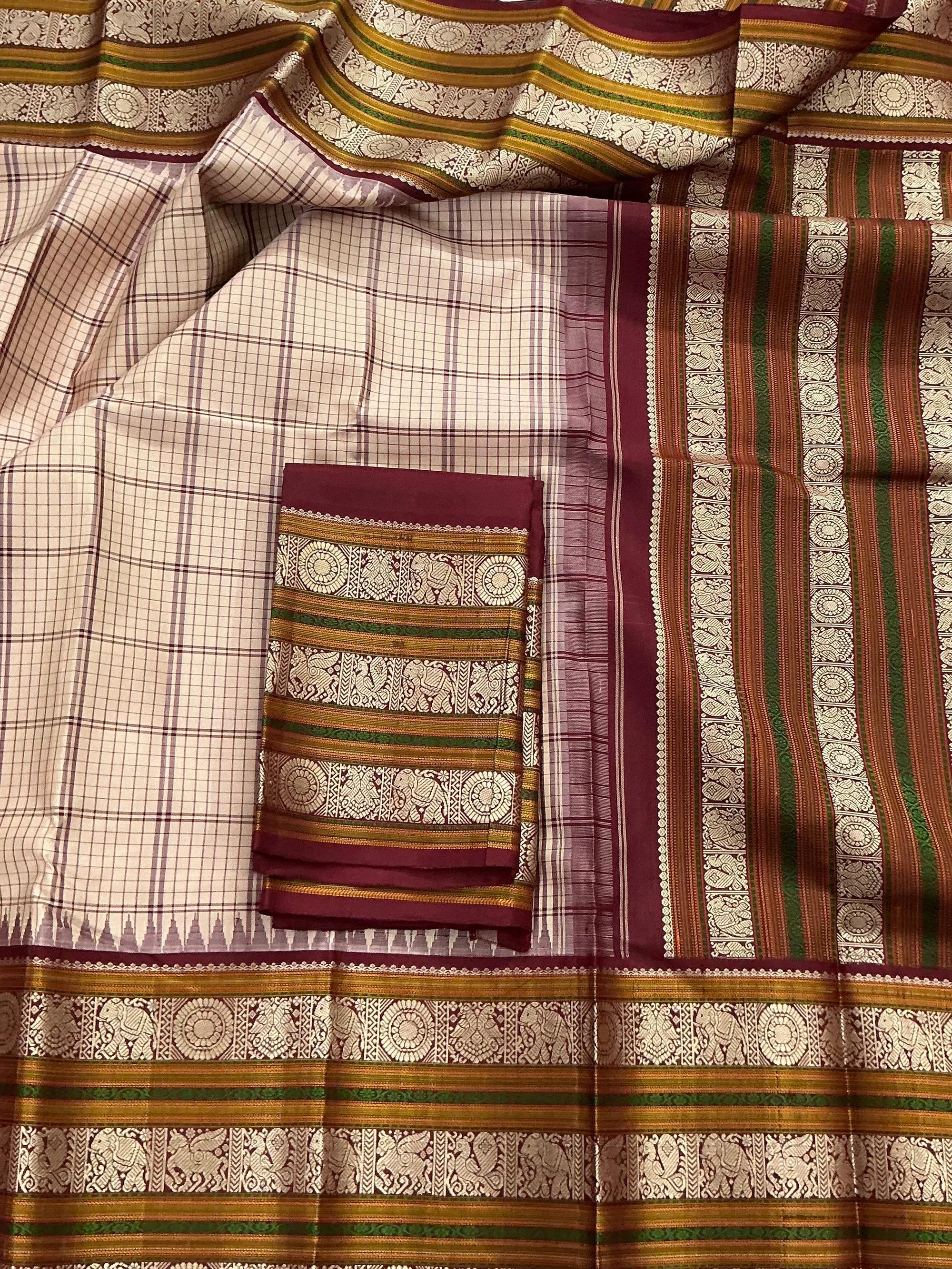 No Zari  Kanjivaram Silk : KORVAI