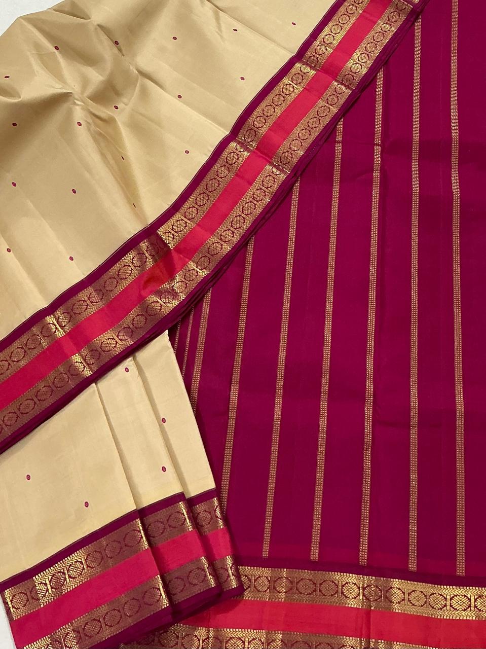 ONAM COLLECTIVE: VINTAGE KORVAI KANJIVARAM SILK