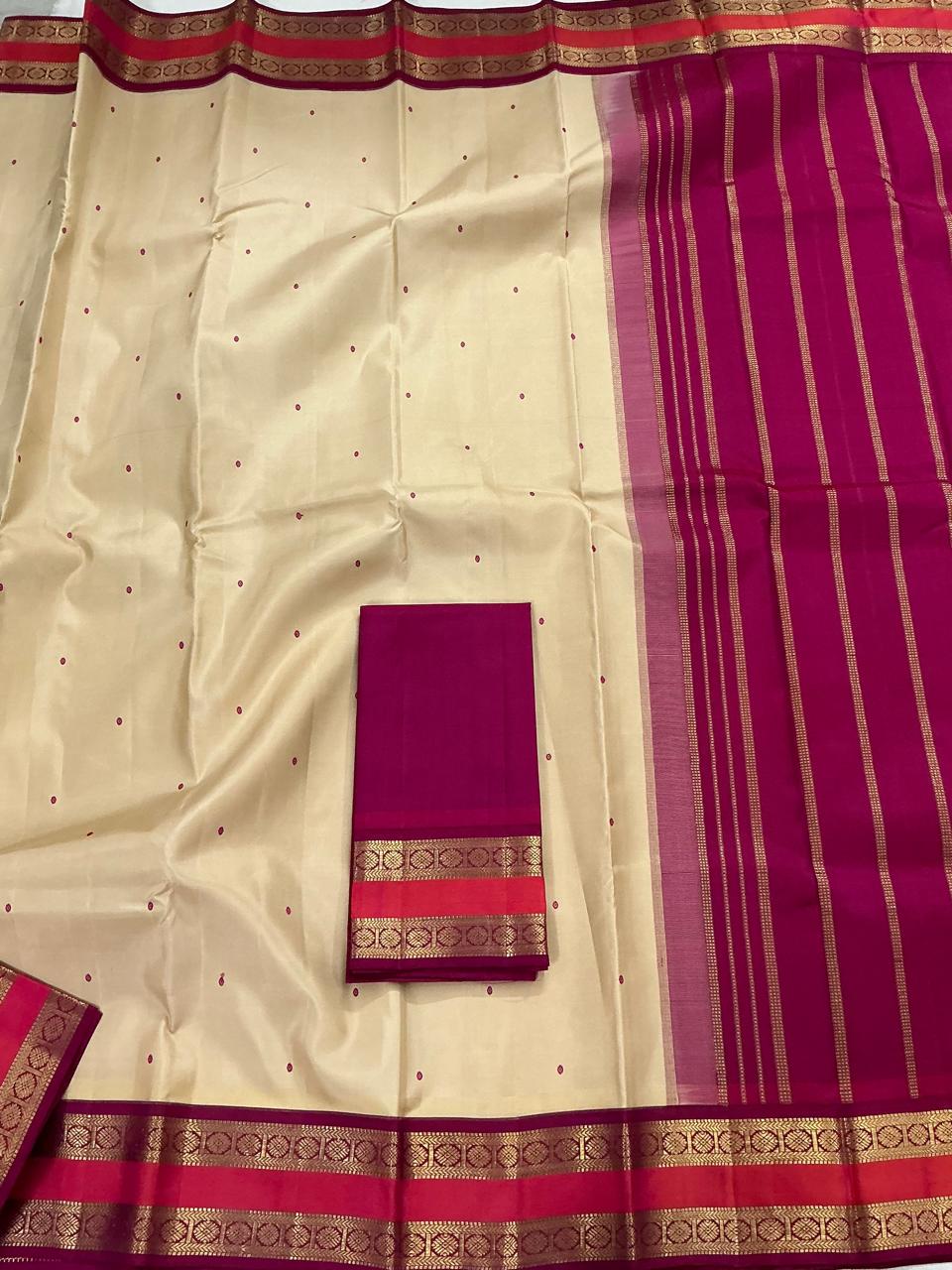 ONAM COLLECTIVE: VINTAGE KORVAI KANJIVARAM SILK