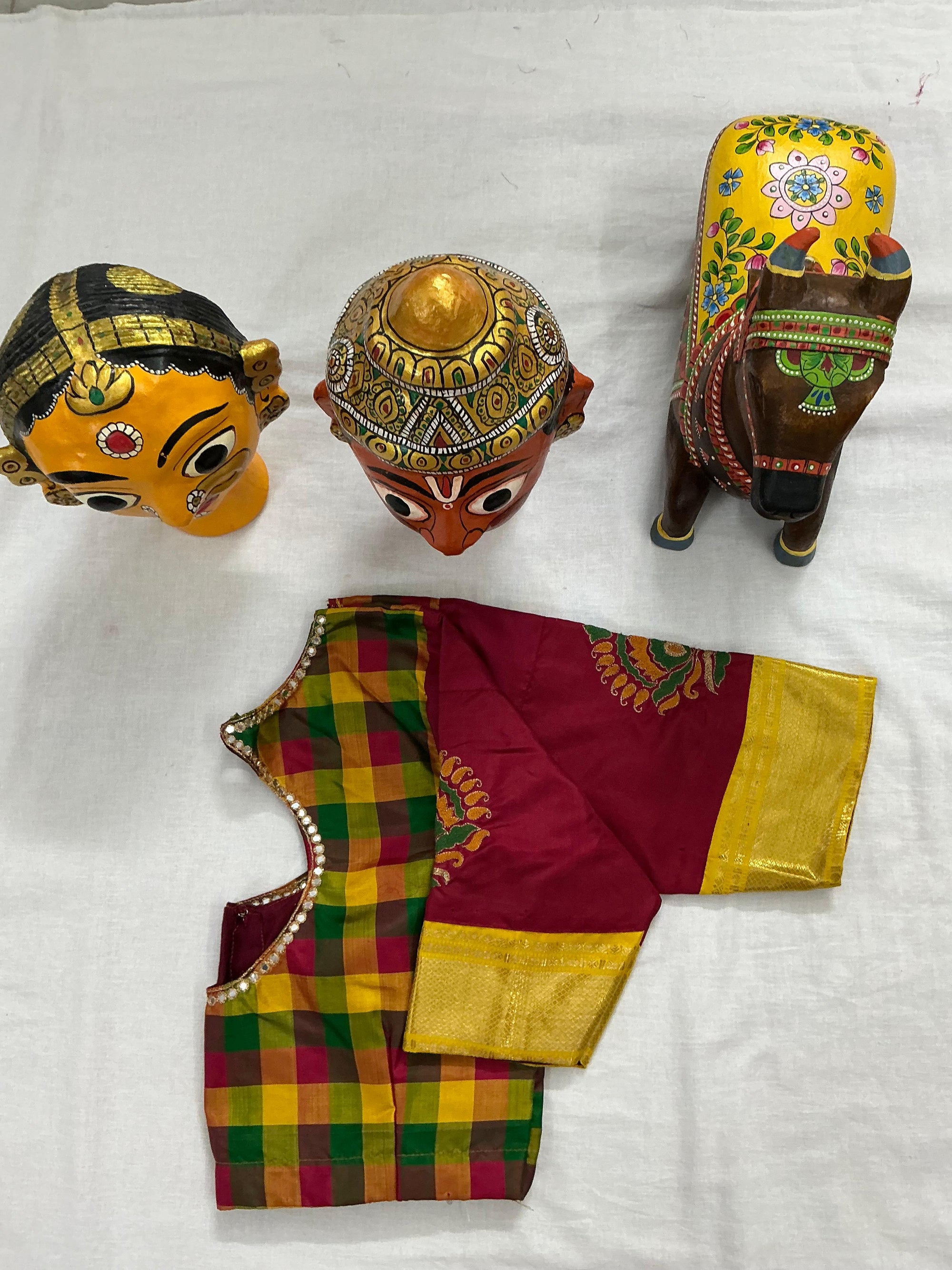 Handcrafted Ready to Wear Blouse : Kanjivaram Silk (Multi colors)