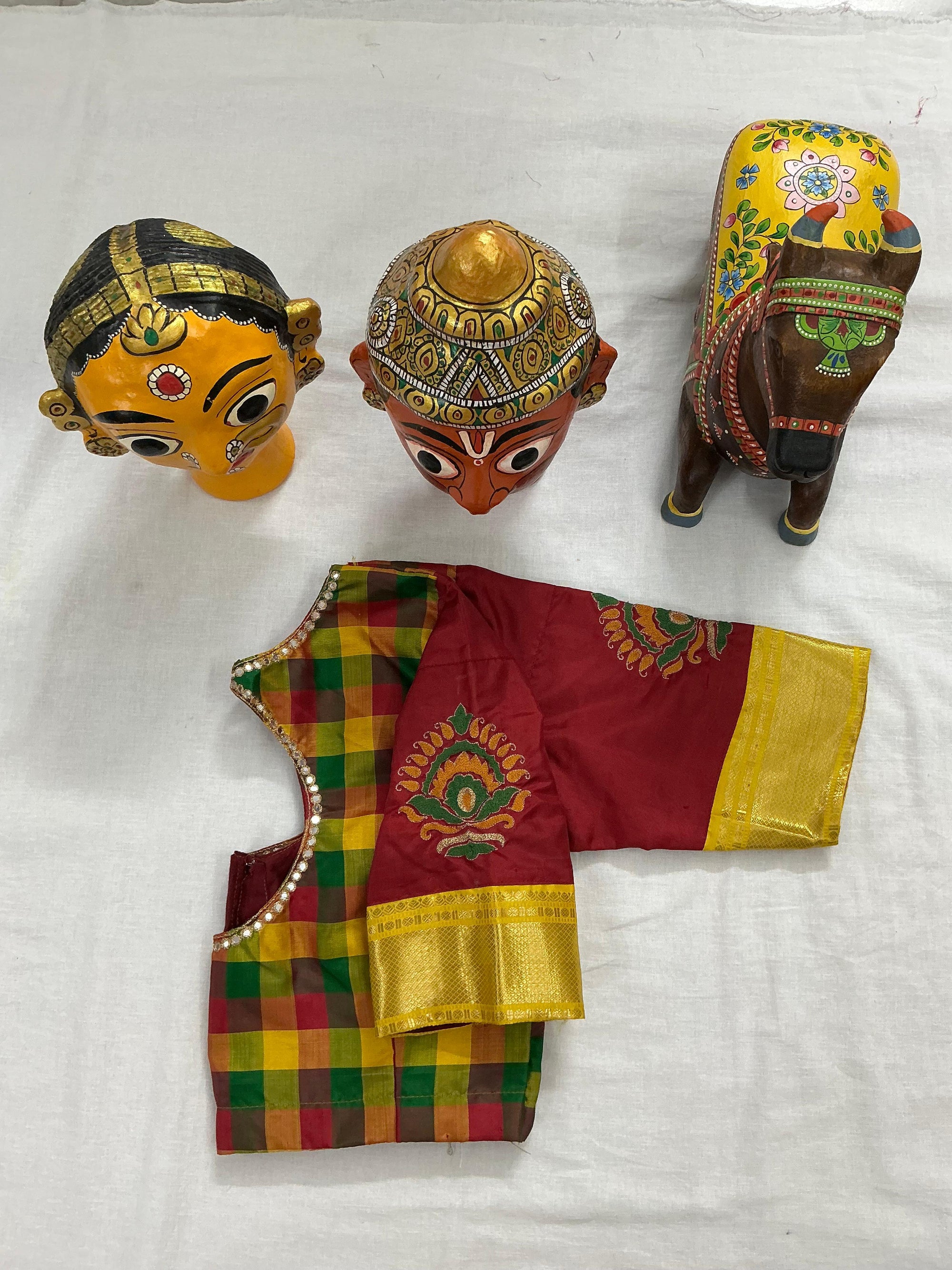 Handcrafted Ready to Wear Blouse : Kanjivaram Silk (Multi colors)
