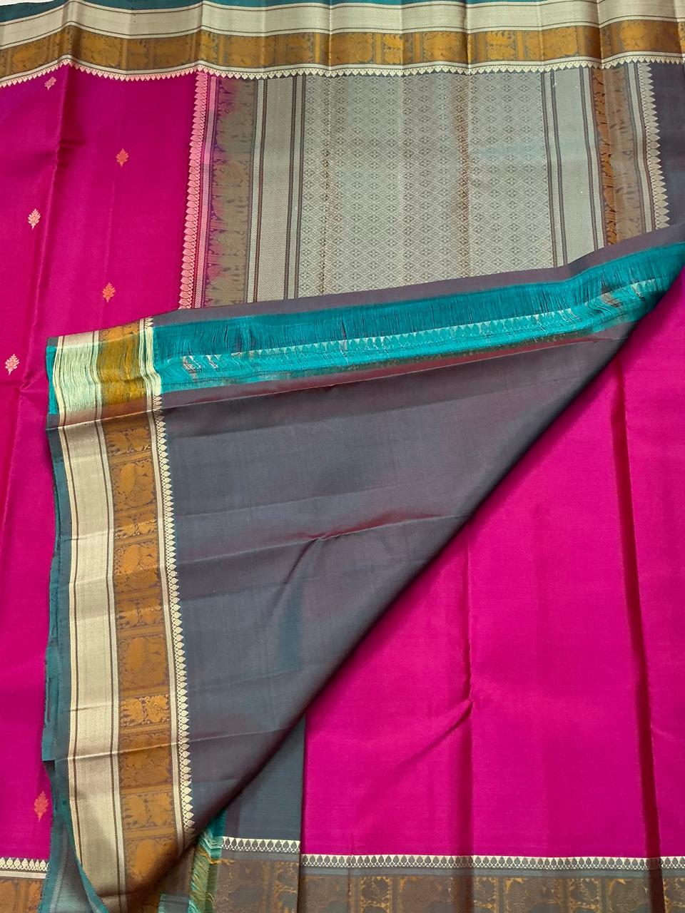 No Kanjivaram Soft Silk : Hot Pink