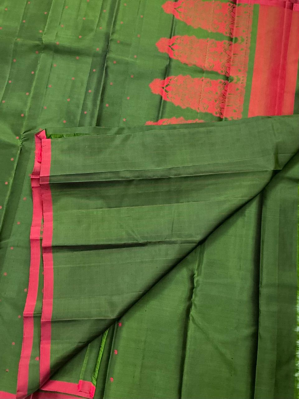 No Kanjivaram Soft Silk : Green