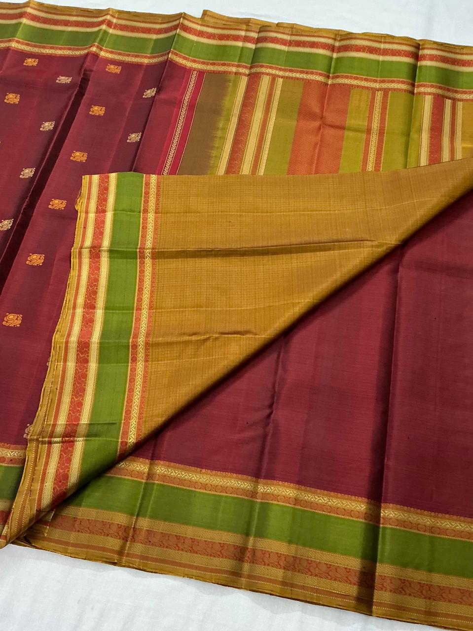No Kanjivaram Soft Silk : Brick