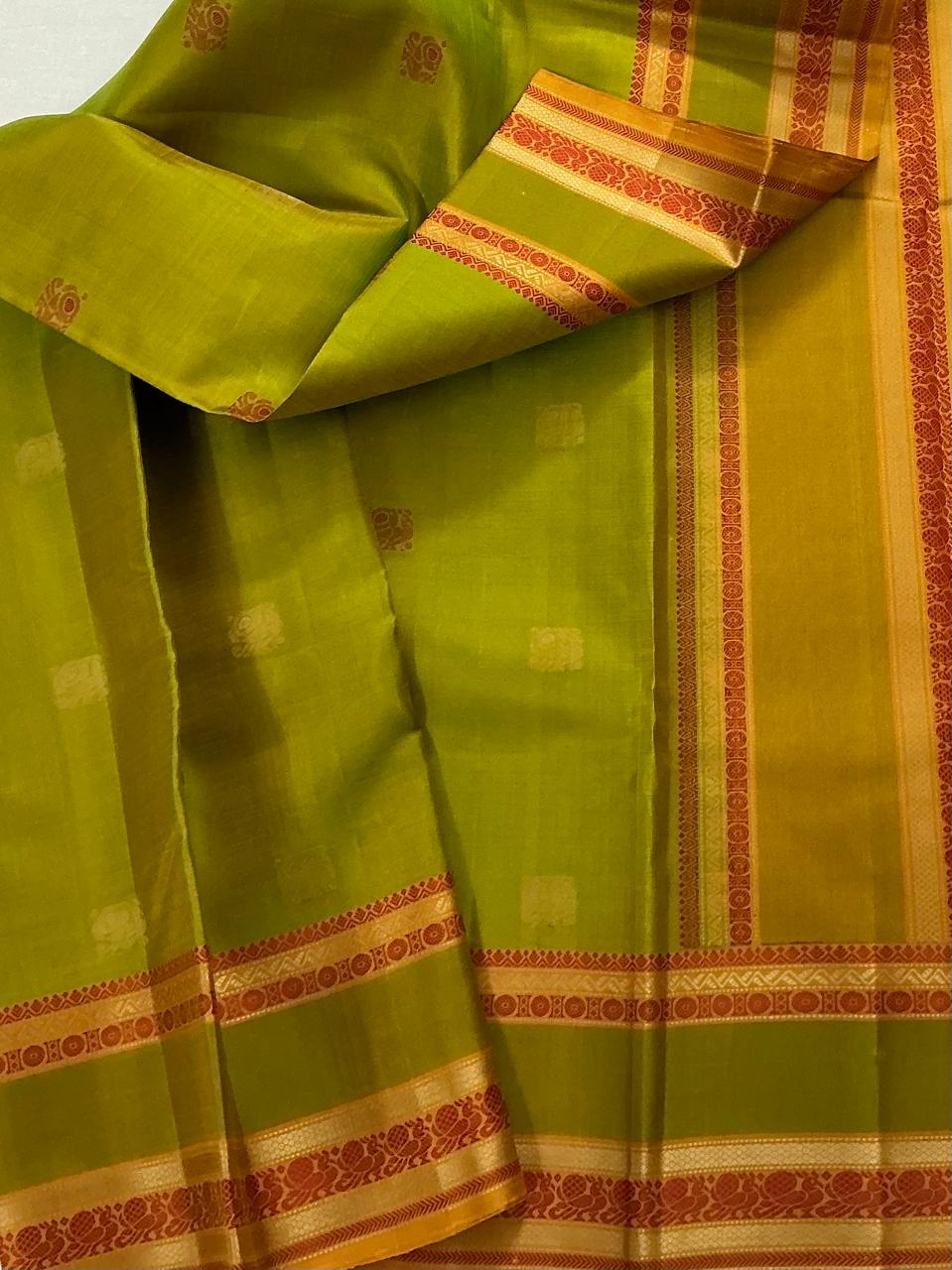 No Kanjivaram Soft Silk : Green