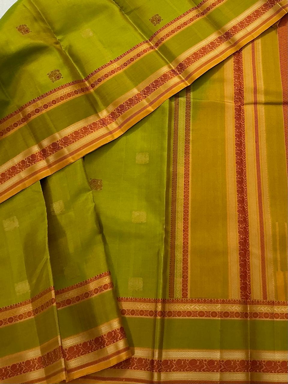 No Kanjivaram Soft Silk : Green