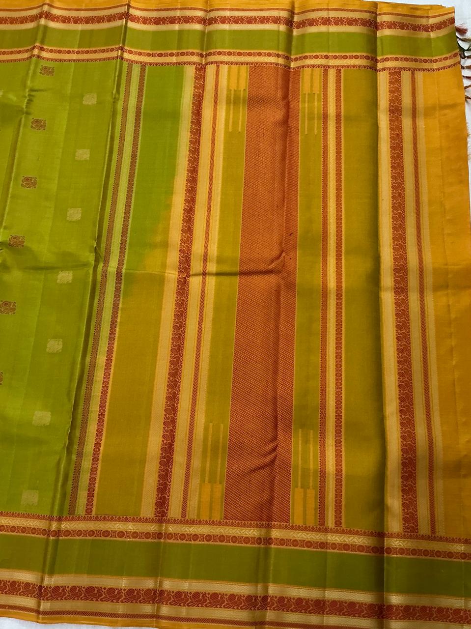 No Kanjivaram Soft Silk : Green