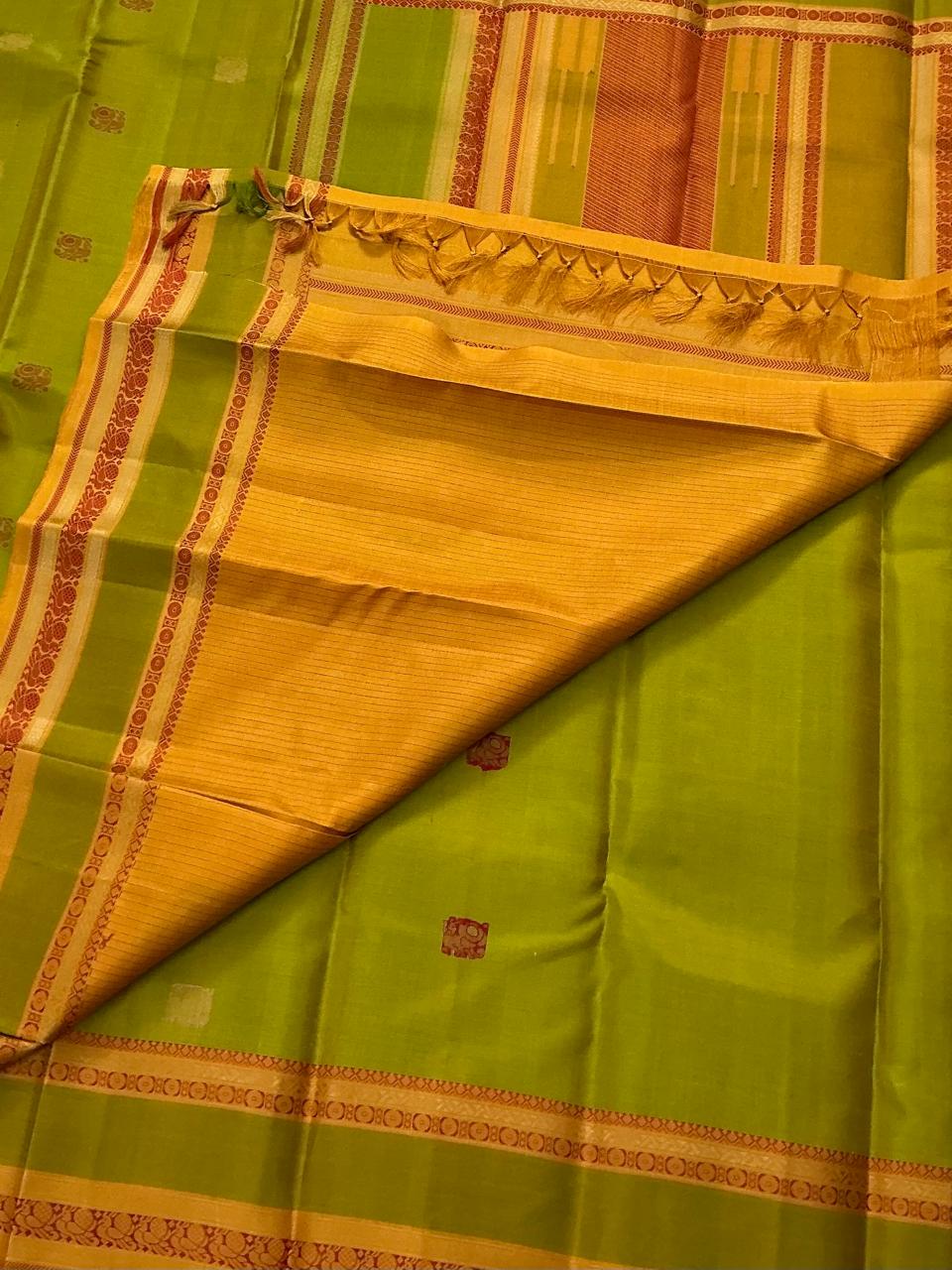No Kanjivaram Soft Silk : Green