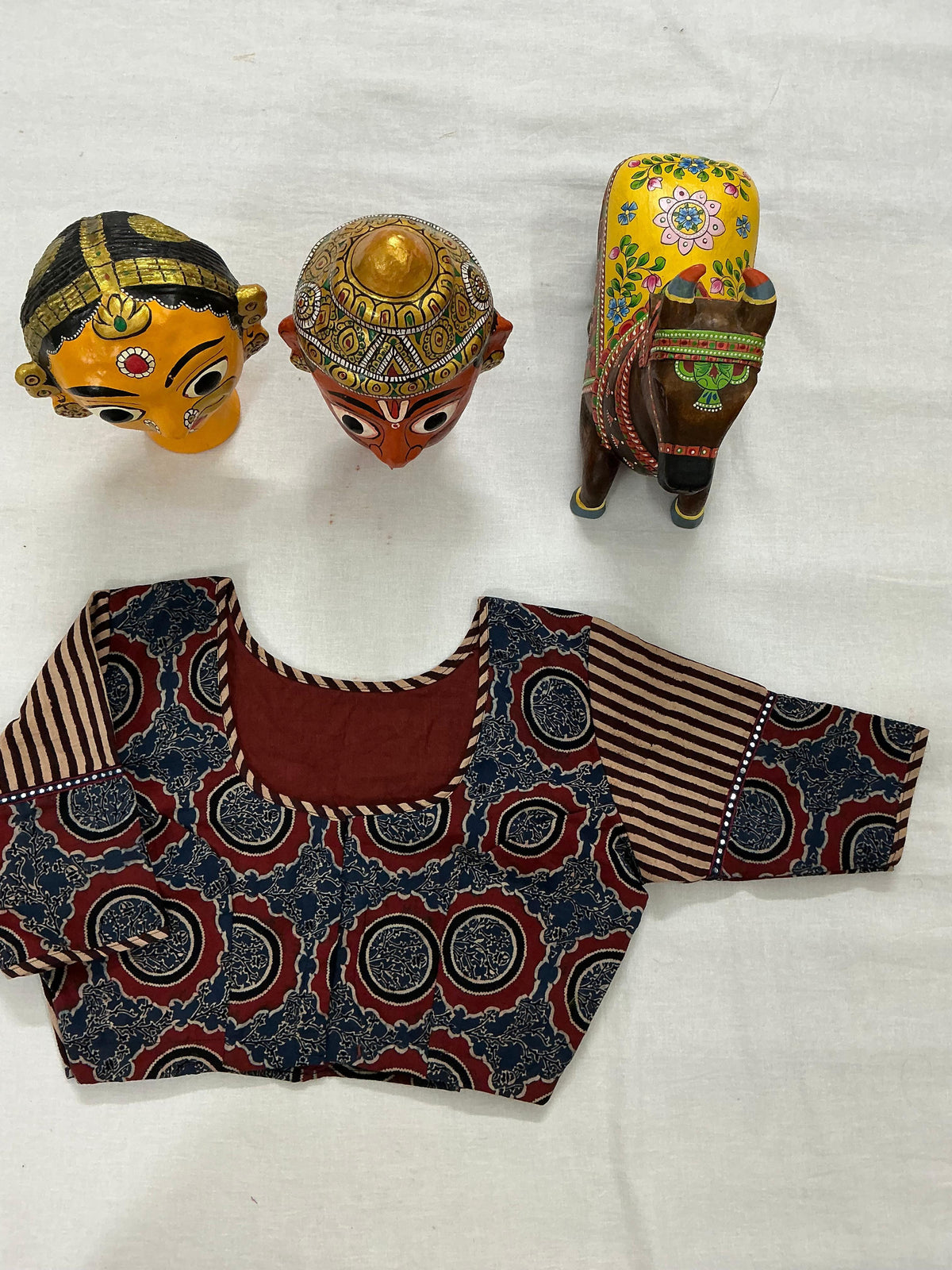 Handcrafted Ready to Wear Blouse : Blockprints