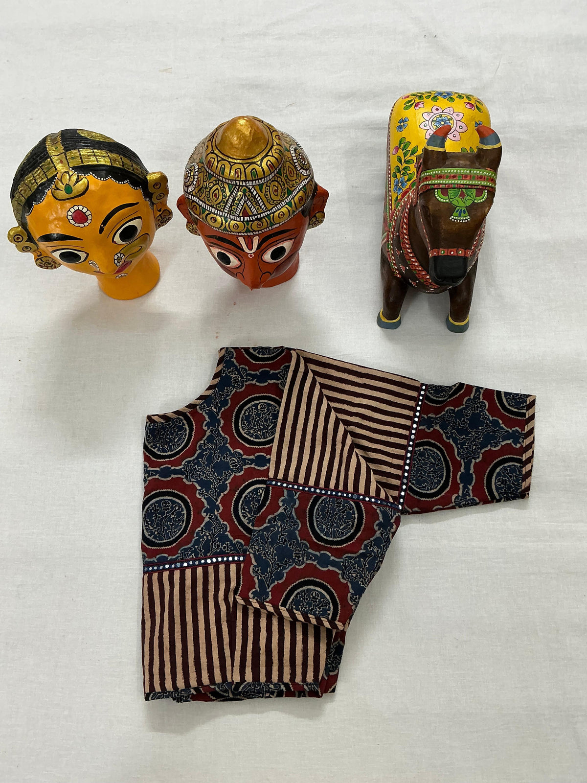 Handcrafted Ready to Wear Blouse : Blockprints
