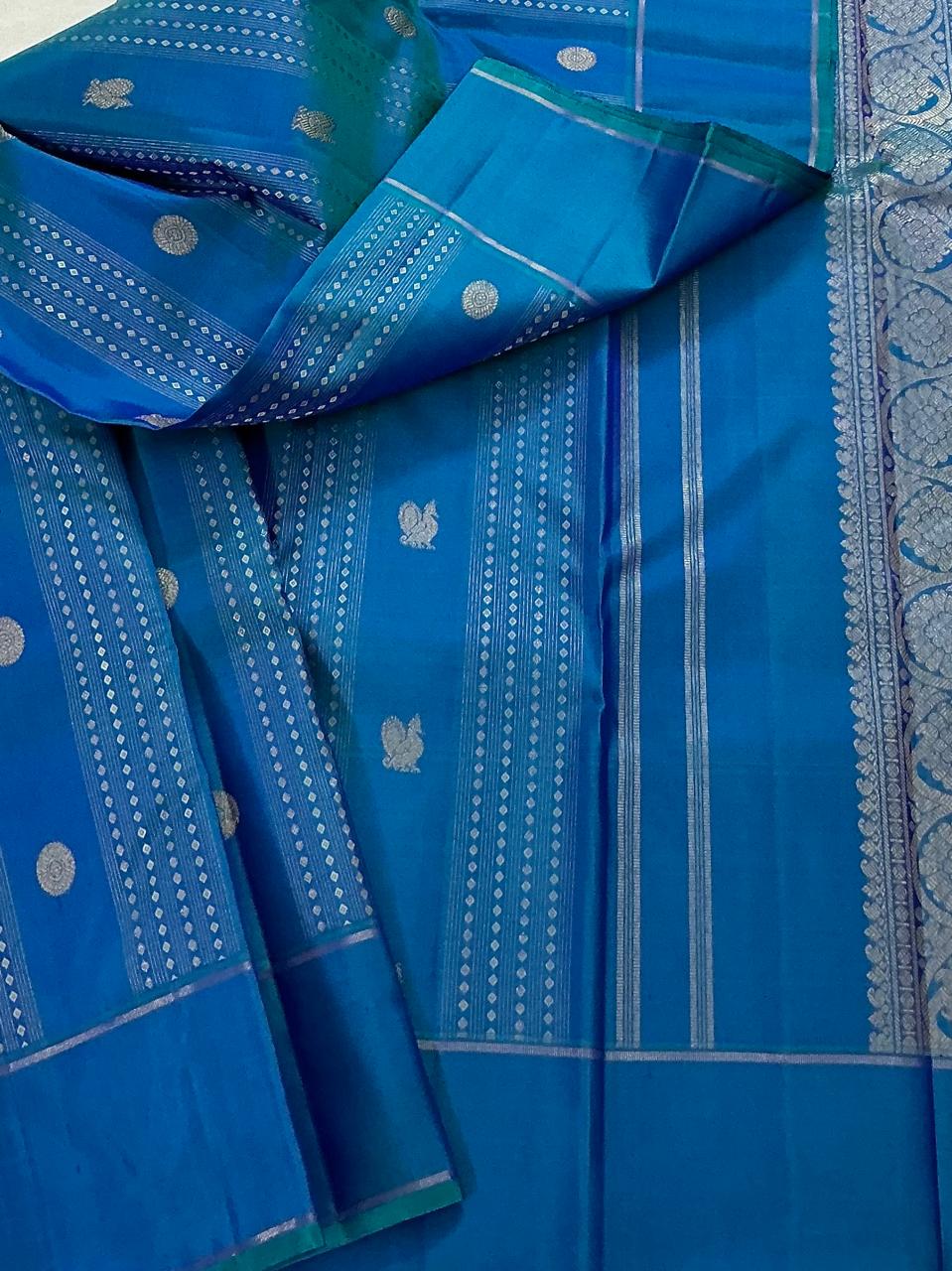 SWARA: Peacock blue