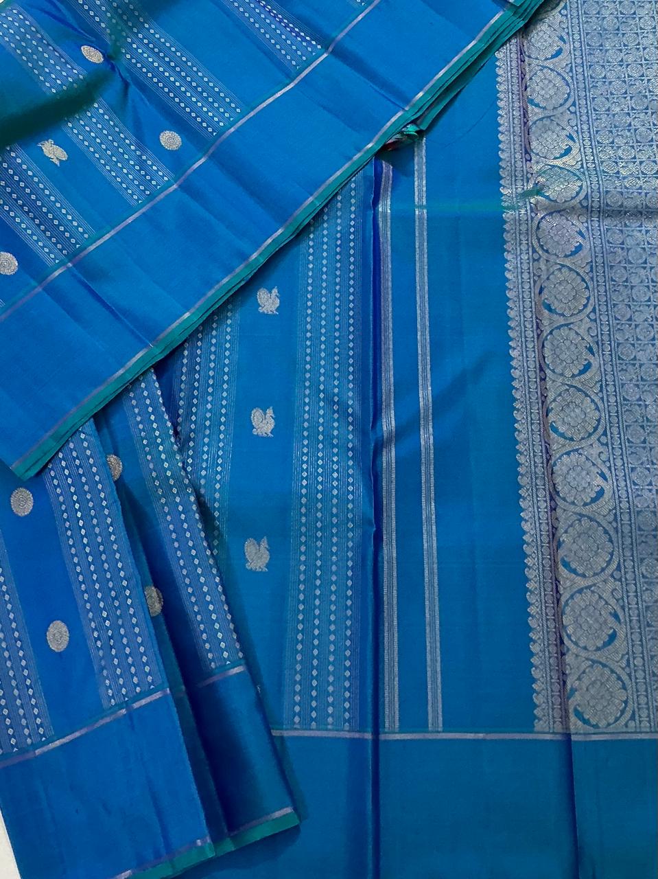 SWARA: Peacock blue