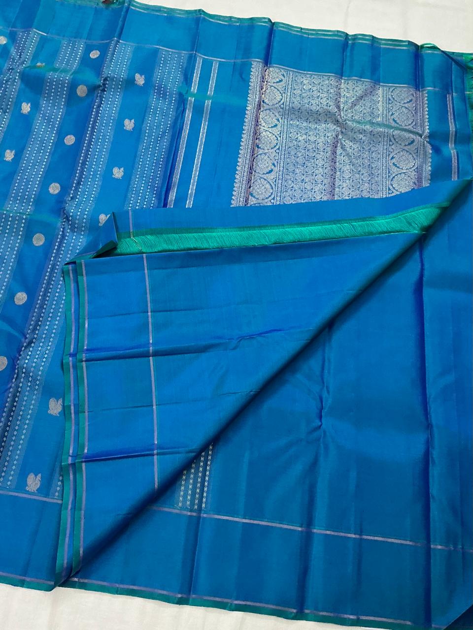 SWARA: Peacock blue