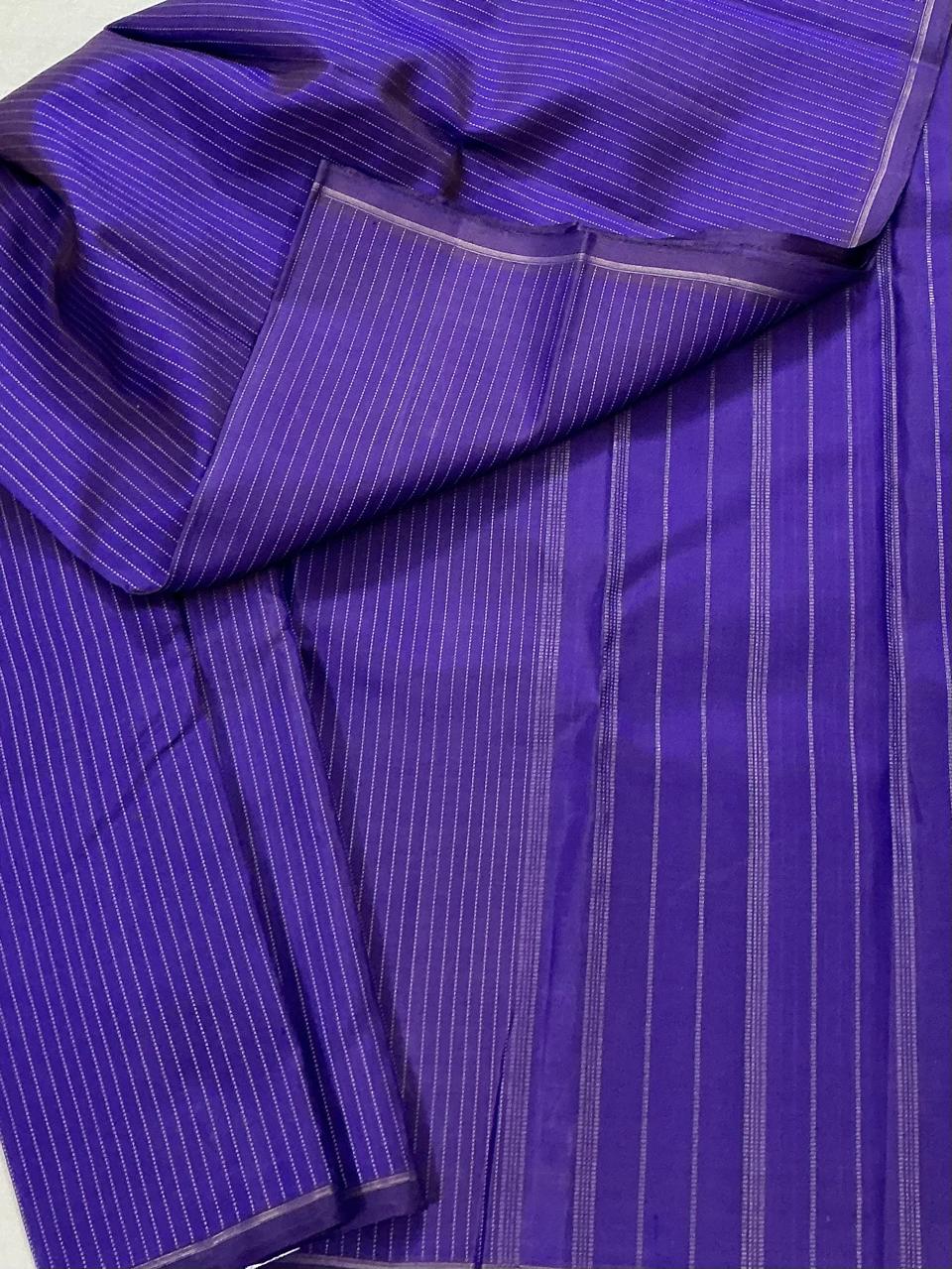 SWARA: Vertical Stripes (Blue shot brown)