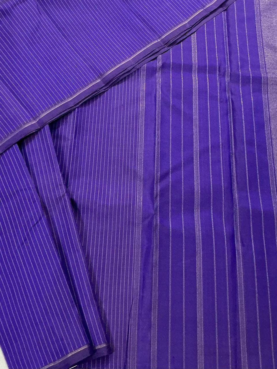 SWARA: Vertical Stripes (Blue shot brown)