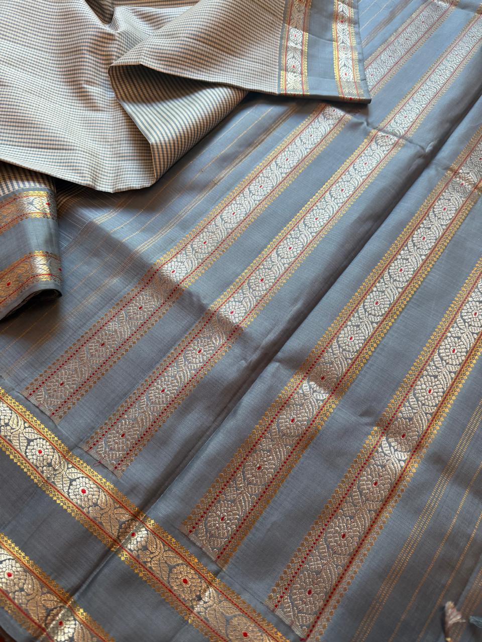 Korvai Kanjivaram : Vintage Recreation Saree 