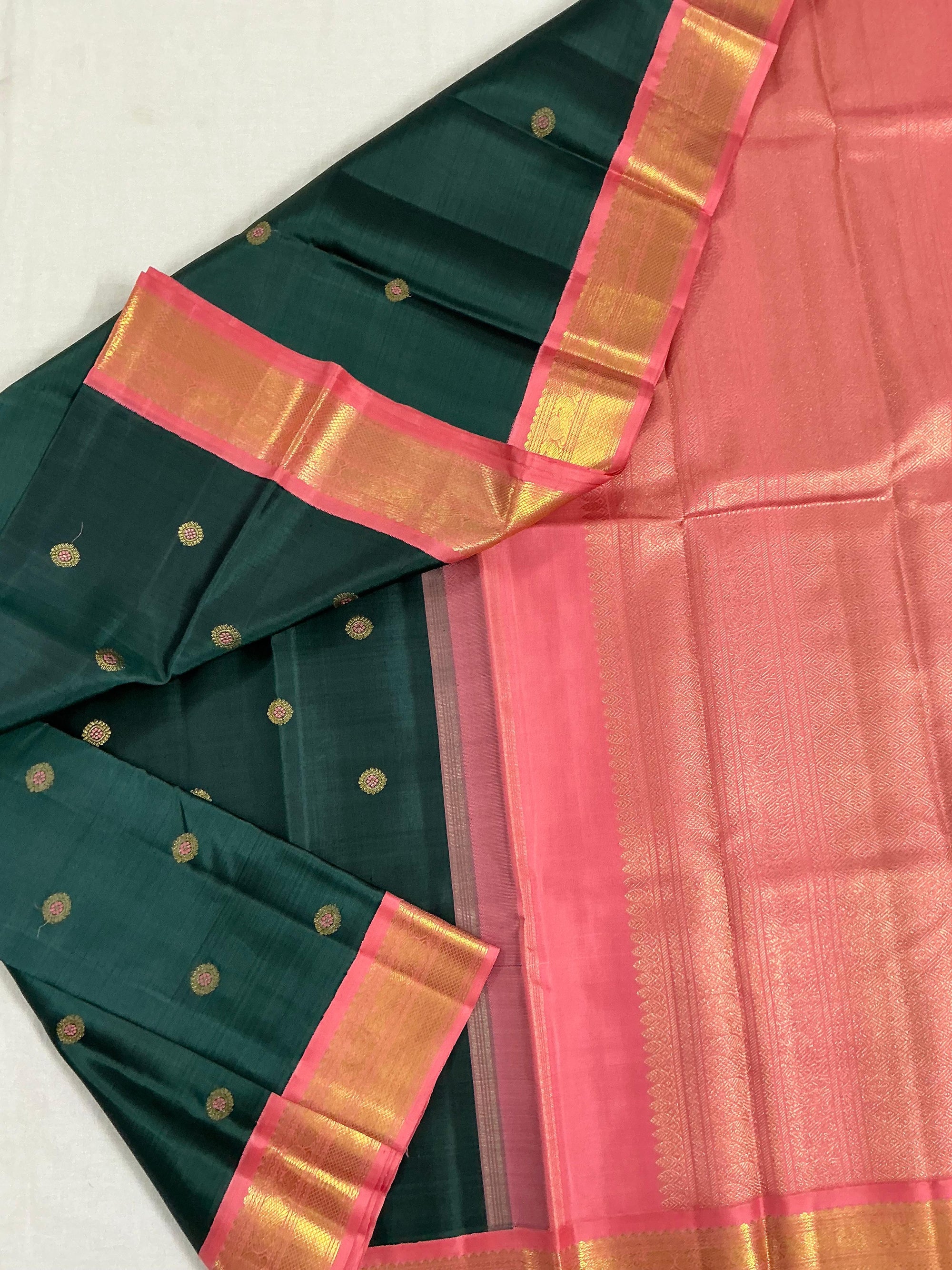 MYTHILI:  Meena Meets Mythili (Green &amp; Lily Peach)