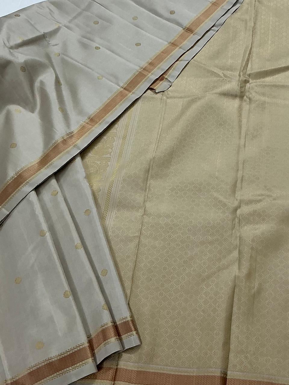 ONAM COLLECTIVE: NO ZARI KANJIVARAM SILK